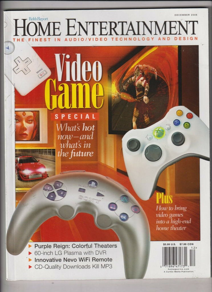 Robb Report Home Entertainment Mag Video Games December 2005 121319nonr