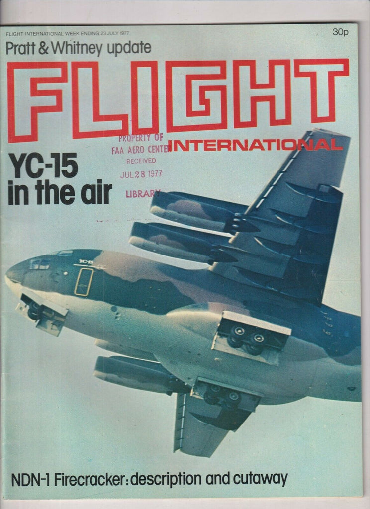 Flight International Mag YC-15 In The Air July 23, 1977 022120nonr