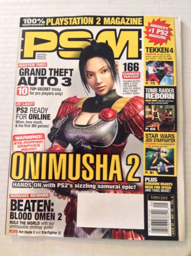 PS2 Magazine Grand Theft Auto 3 Onimusha 2 May 2 2002 022617NONRH