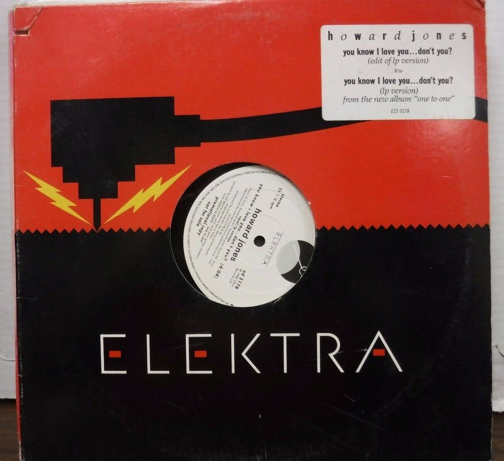 Howard Jones You now I love you don't you? 33RPM 1986 PROMO ed5178 122616LLE