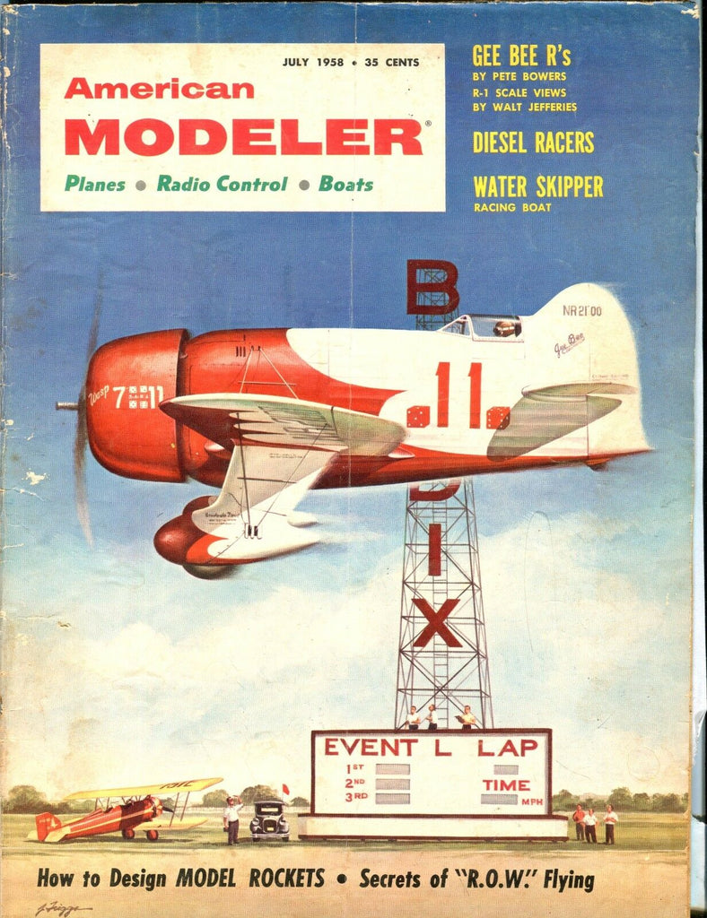 American Modeler Magazine July 1958 Model Rockets VG No ML 040517nonjhe