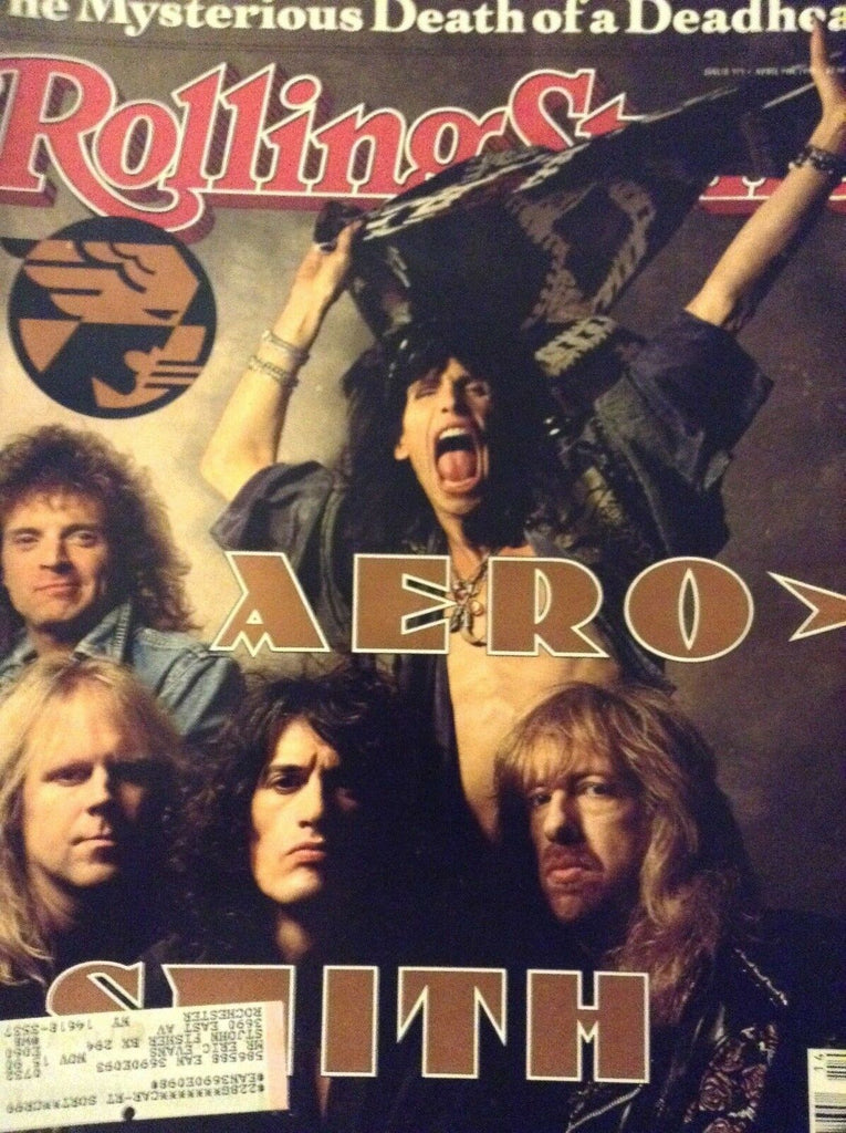 Rolling Stone Magazine Aerosmith Deadheads April 5, 1990 121118nonrh