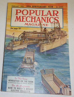 Popular Mechanics Magazine 50th Anniversary Year February 1952 091414R