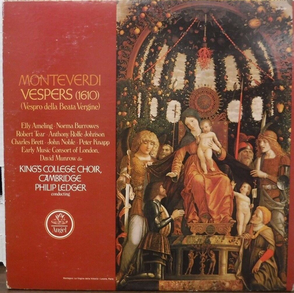 Monteverdi Vespers (1610) Kings College Choi 2-record set 33RPM 010817LLE