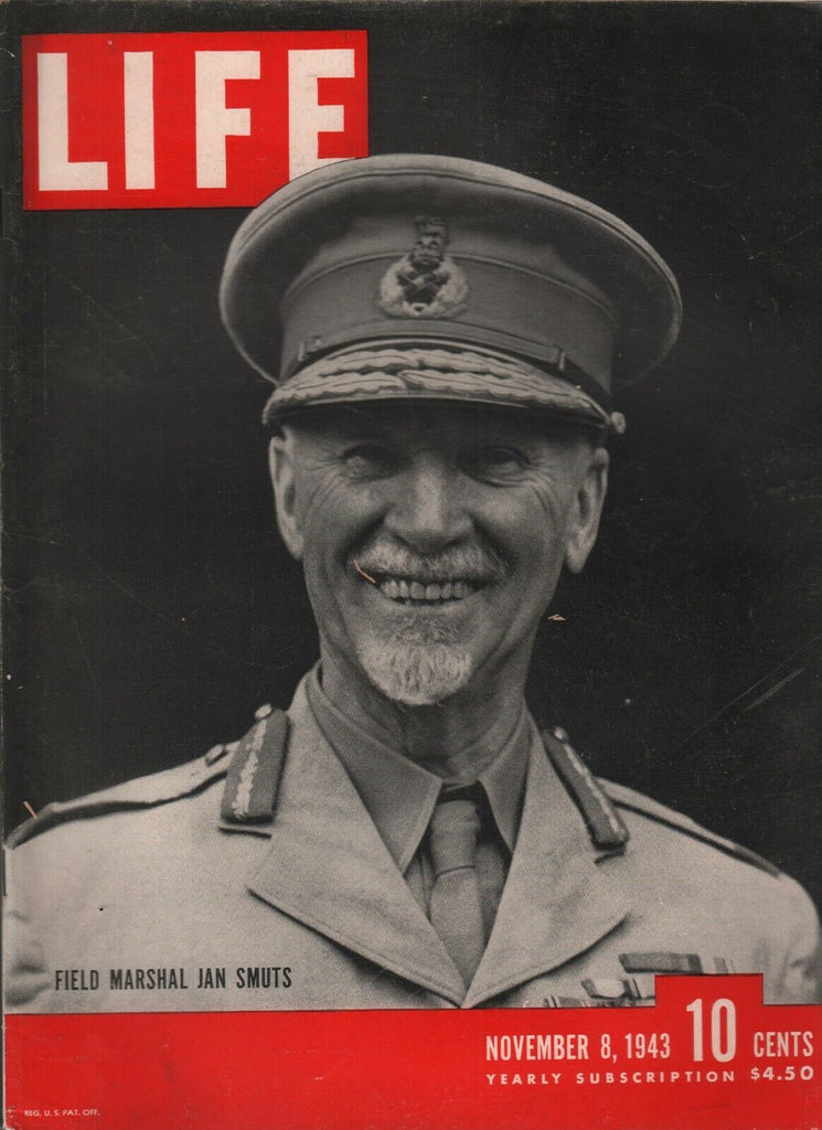Life November 8 1943 Field Marshal Jan Smuts WWII Vintage Ads 081619AME