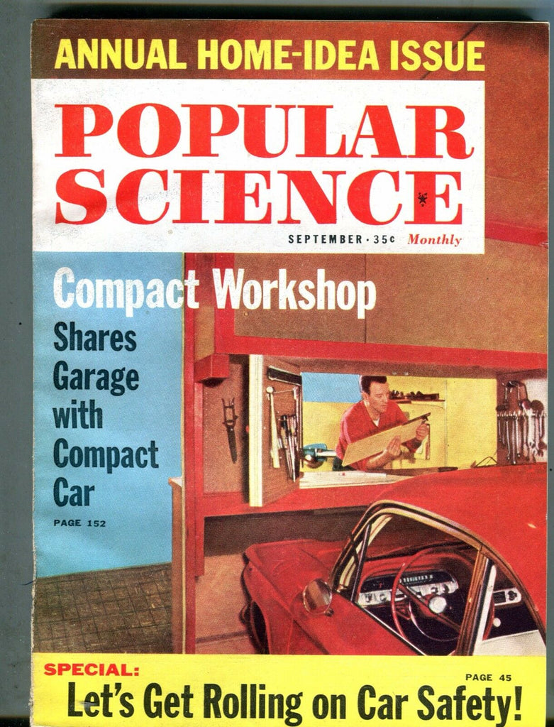 Popular Science Magazine September 1961 Home-Idea Issue Compact Car 062317nonjhe