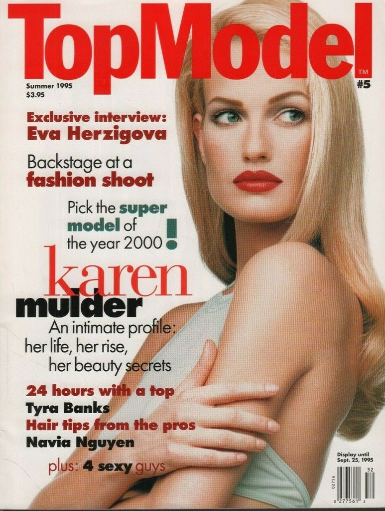 KAREN MULDER Top Model Magazine Summer 1995 Rare EX 071519DBE