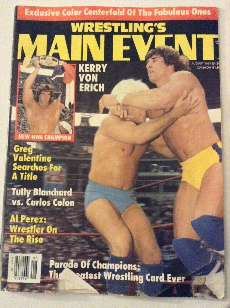 Wrestling's Main Event Magazine Kerry Von Erich August 1984 041819nonrh