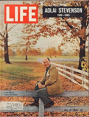 Life Magazine July 23 1965 Birthday Adlai Stevenson w/ML VG 060116DBE