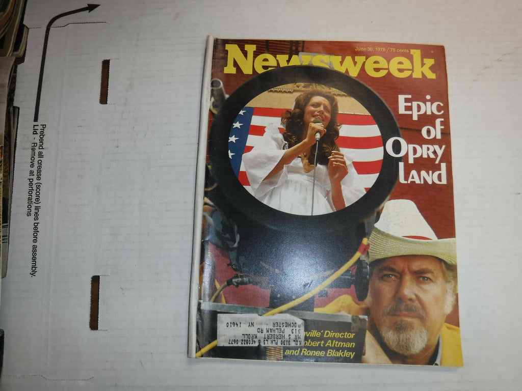 Newsweek Magazine Epic Of Opry Land June 30, 1975 100316R