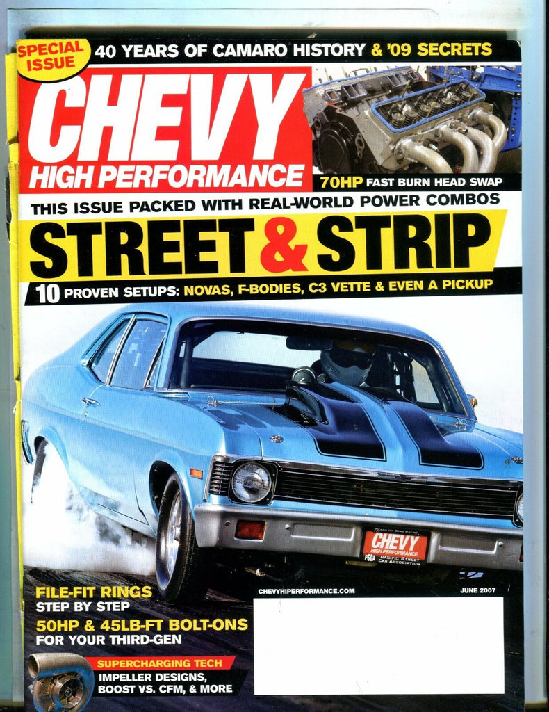 Chevy High Performance Magazine June 2007 EX No ML 051217nonjhe