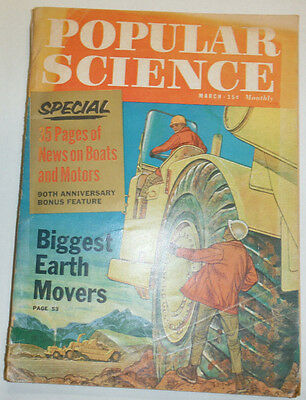 Popular Science Magazine Biggest Earth Movers March 1962 121714R