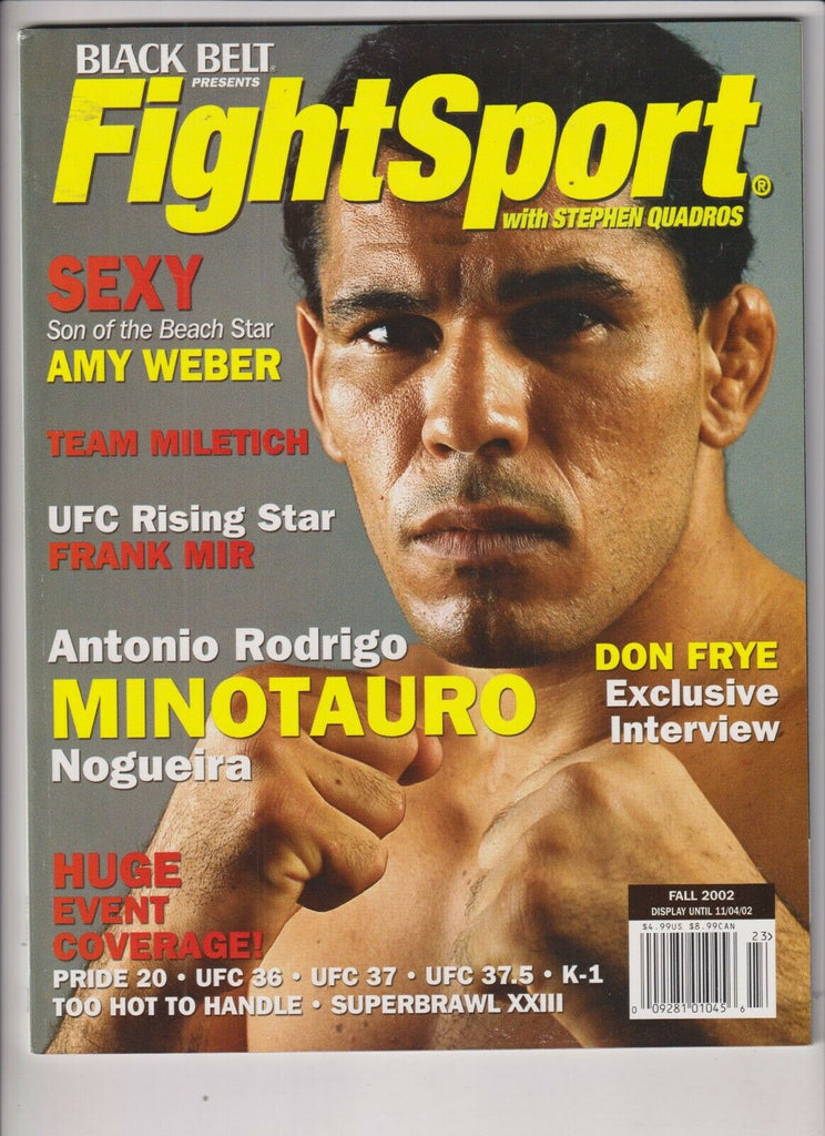 Fight Sport Mag Don Frye Antonio Rodrigo Amy Weber Fall 2002 103019nonr