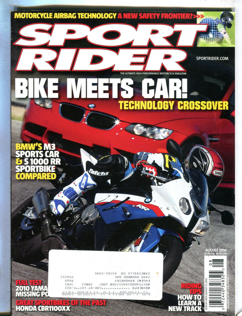 Sport Rider Magazine August 2010 BMW M3 EX w/ML 111816jhe