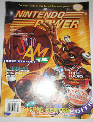 Nintendo Power Magazine NBA Jam Epic Center Vol.70 083014R