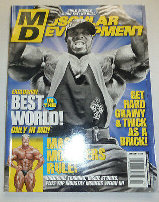 Muscular Development Magazine Jay Cutler Gregg Valentine January 2011 120214R