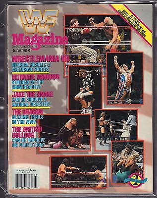 WWF Magazine June 1991 Ultimate Warrior VG 042516DBE