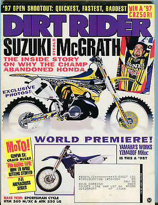 Dirt Rider Magazine March 1997 Suzuki Steals McGrath EX 050216jhe