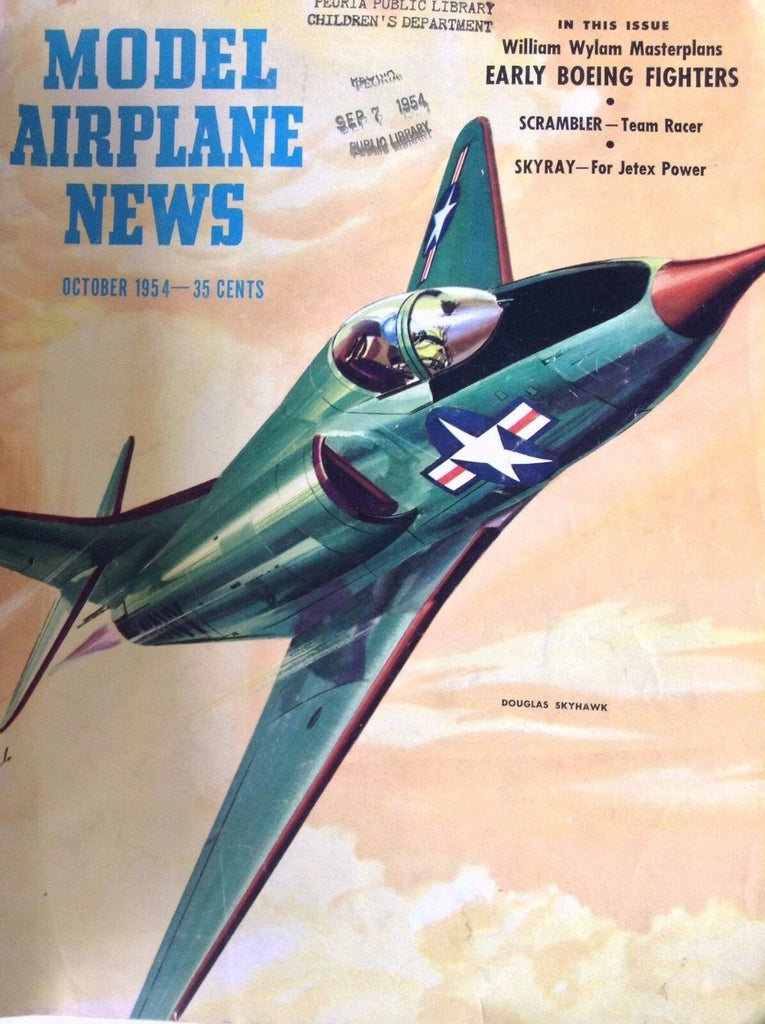 Model Airplane News Magazine William Wylam Masterplans October 1954 082317nonrh