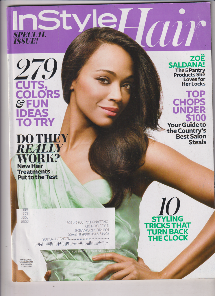 Instyle Hair Mag Zoe Saldana 10 Styling Tricks Spring 2013 122319nonr