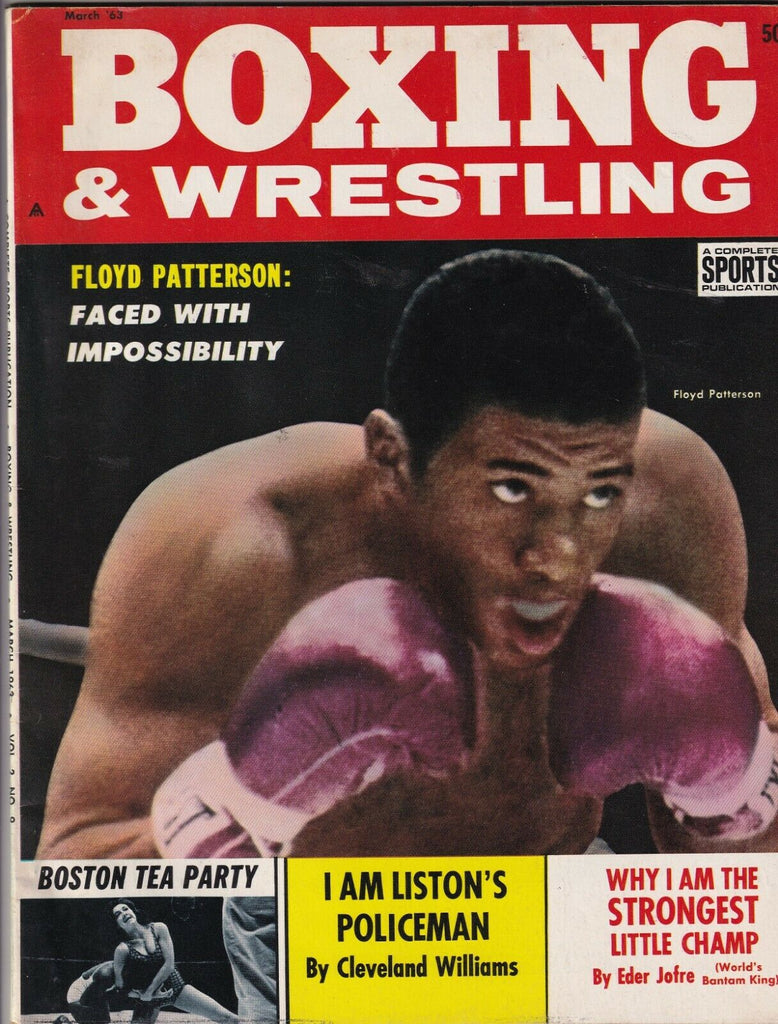 Boxing & Wrestling Magazine Floyd Patterson March 1963 052219nonr
