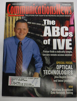 Communications News Magazine The ABCs Of Ive October 2002 FAL 071815R