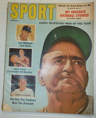 Sport Magazine Danny Murtaugh & Ted William's VG COND February 1961 021715r2