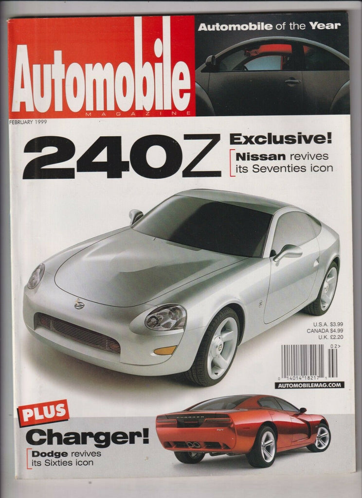Automobile Mag Nissan 240Z & Dodge Charger February 1999 022720nonr