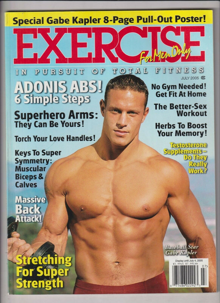 Exercise For Men Only Mag Gabe Kapler & Adonis Abs July 2005 030720nonr