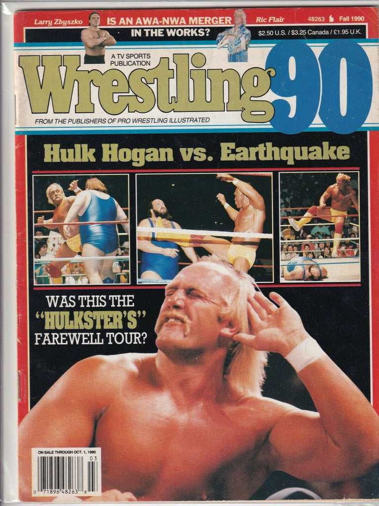 Wrestling Magazine Hulk Hogan Vs Earthquake Fall 1990 061819nonr