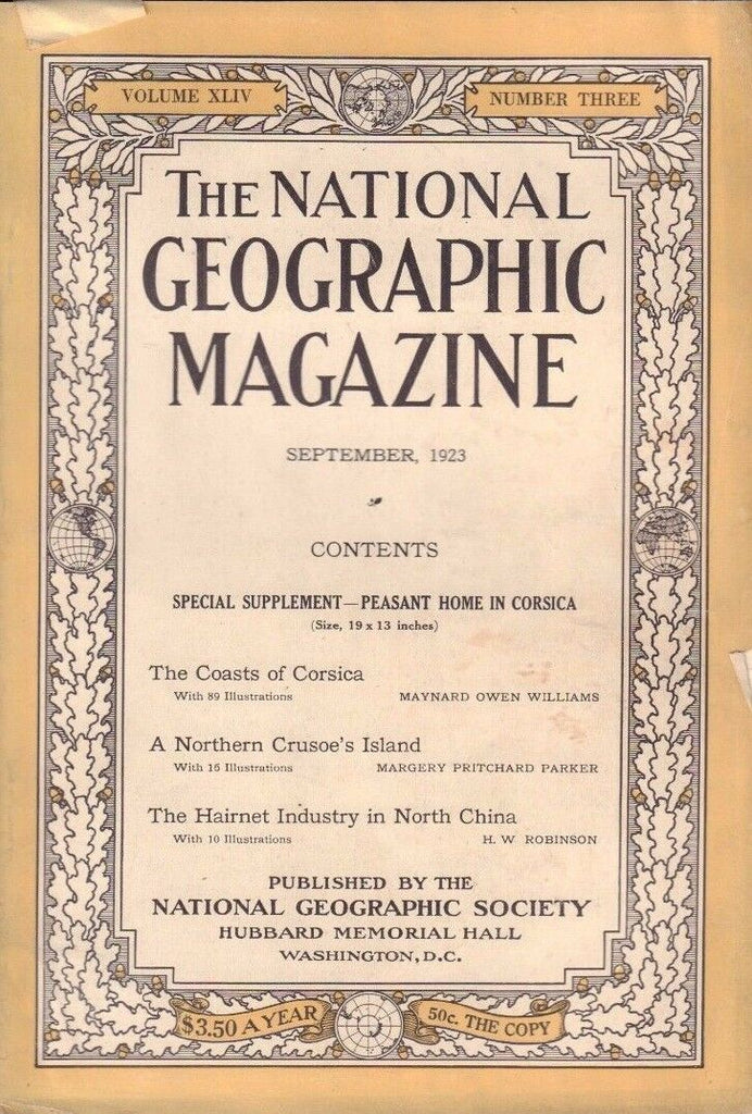 National Geographic September 1923 The Coasts of Corsica 020717DBE