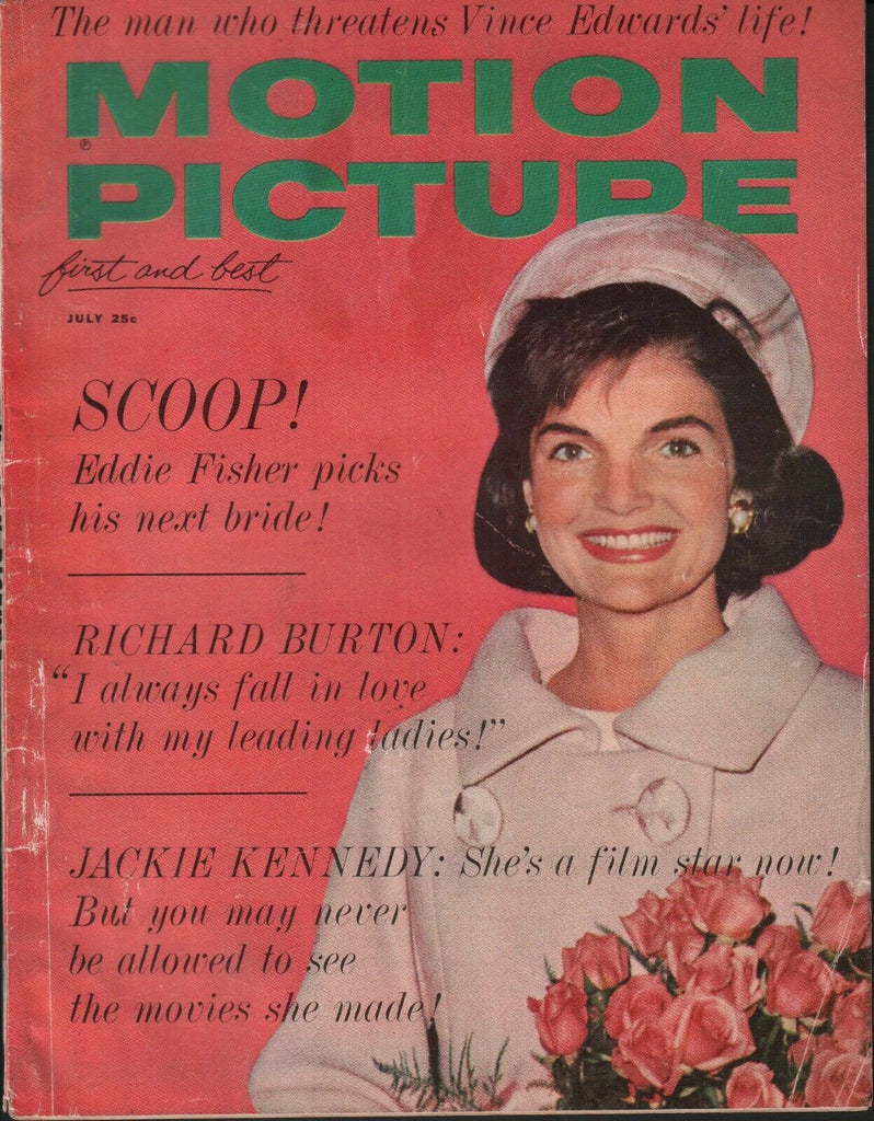 Motion Picture July 1962 Richard Burton Jackie Kennedy Eddie Fisher 062519AME