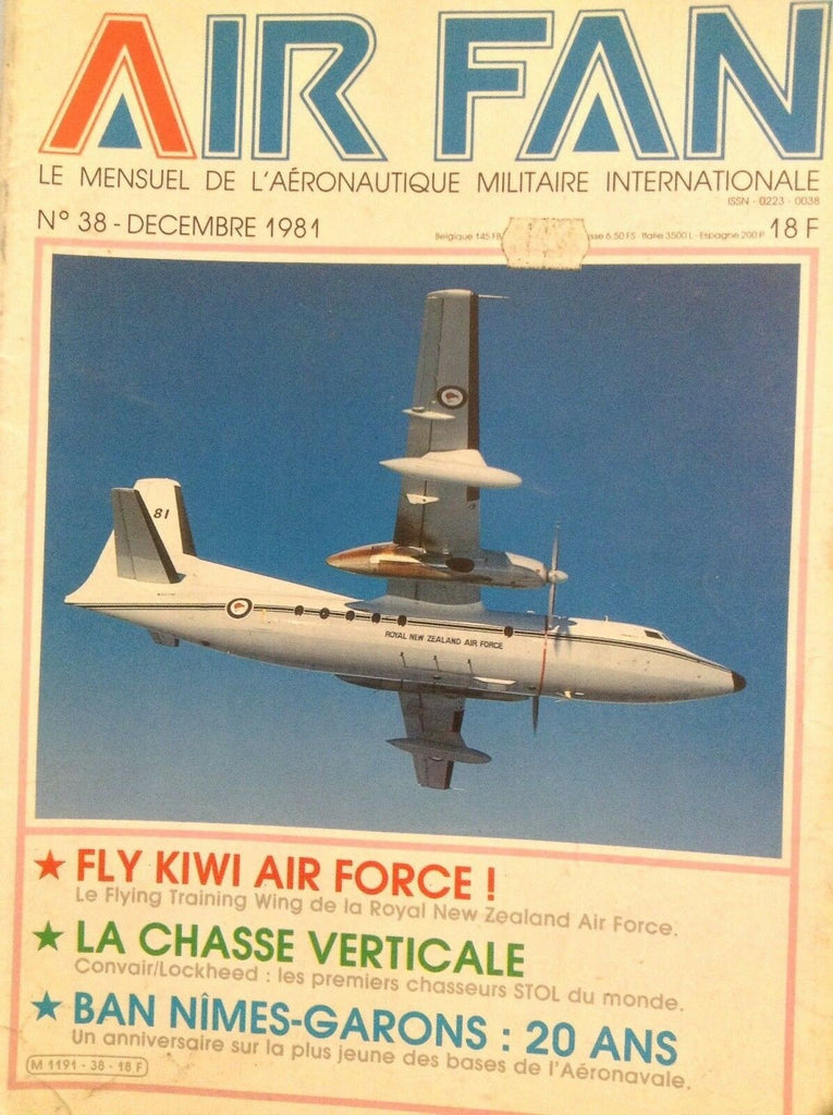 Air Fan French Magazine Fly Kiwi Air Force Decembre 1981 011018nonrh