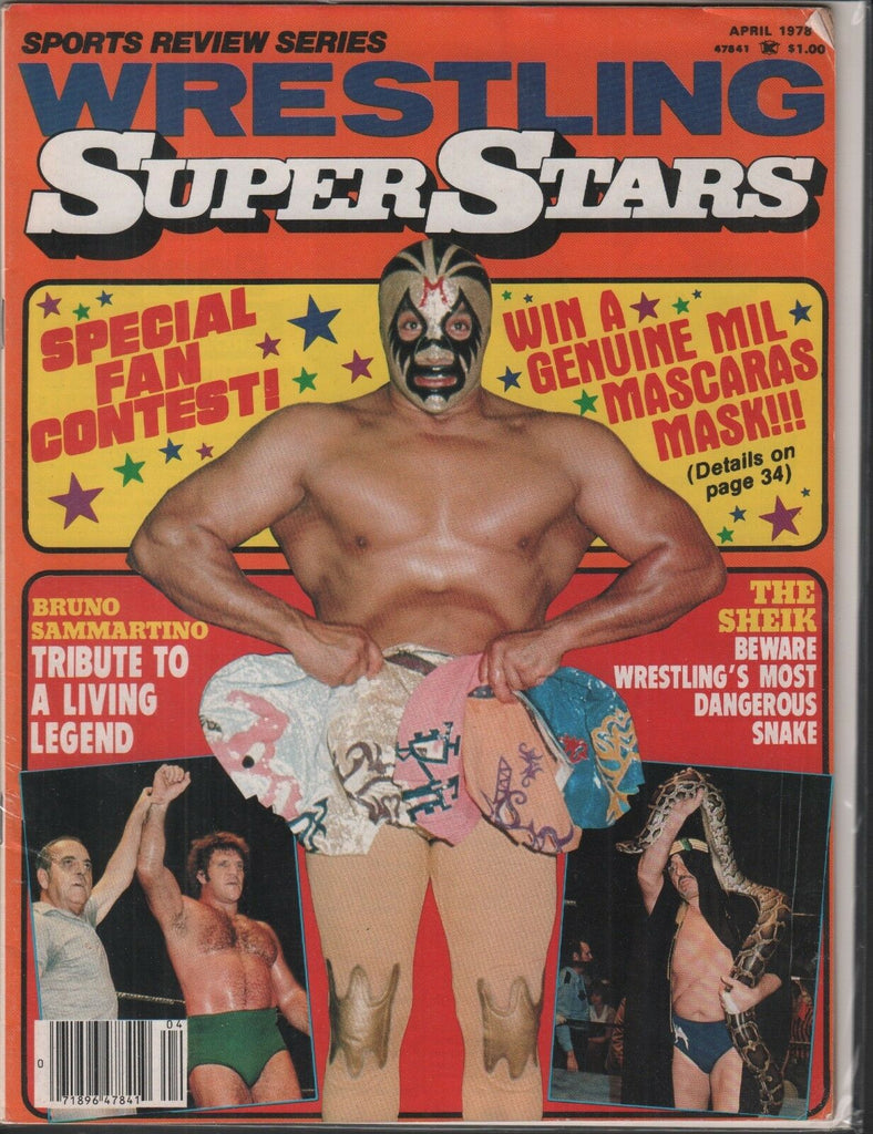 Wrestling Super Stars April 1978 Bruno Sammartino The Sheik 010418AME
