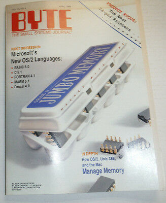 Byte Magazine Microsoft's New Os/2 Languages April 1988 120414R