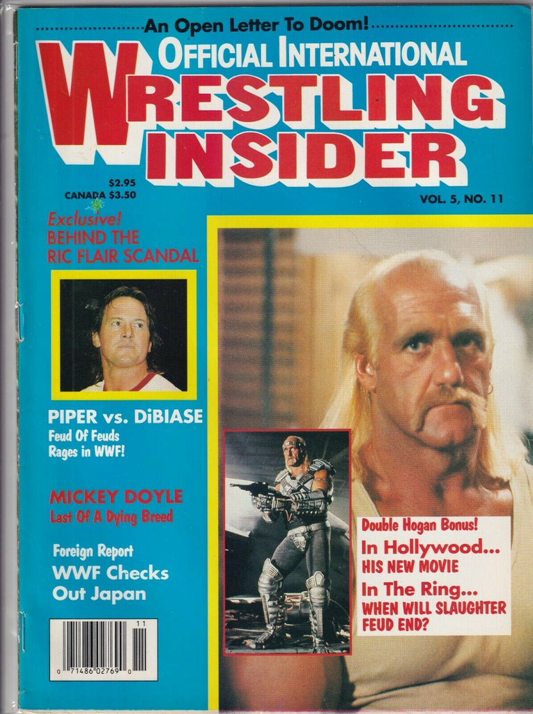 Wrestling Insider Hulk Hogan Roddy Piper Ted Dibiase Vol.5 No.11 1991 090919nonr