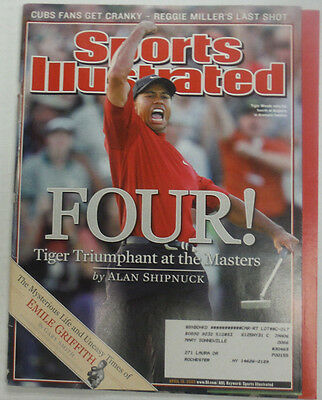 Sports Illustrated Magazine Tiger Woods & Reggie Miller April 2005 061715R2