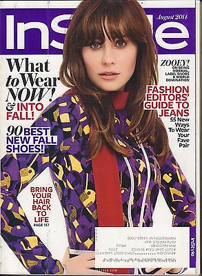 InStyle August 2014 Zooey Deschanel w/ML 062816DBE
