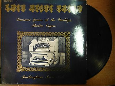 33 RPM Vinyl Laurence James Late Night Extra Saydisc Records Stereo 021615SM