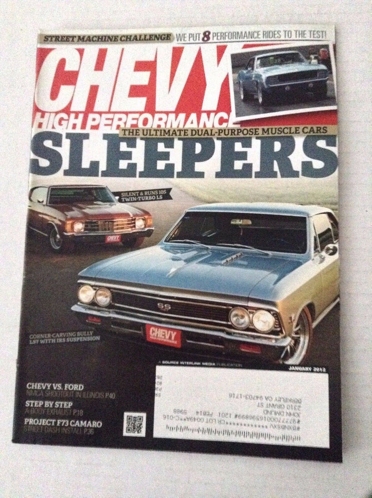 Chevy High Performance Magazine Dual Purpose Sleepers January 2012 031317NONRH