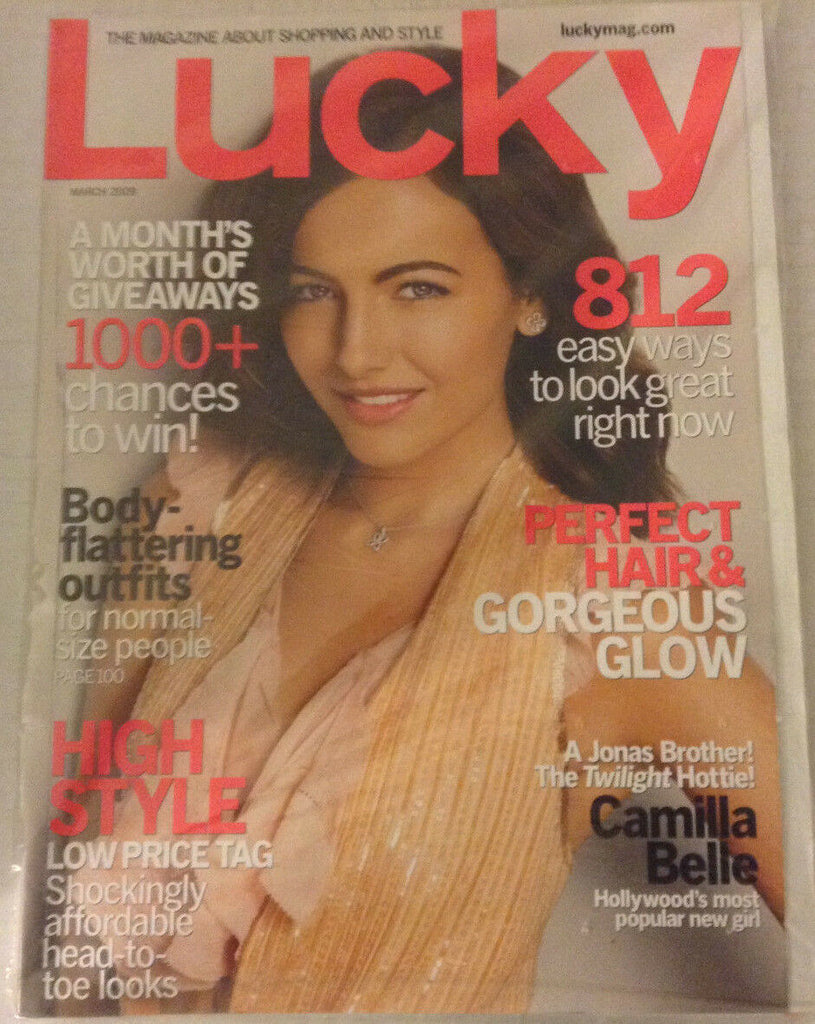 Lucky Magazine Camilla Belle March 2009 SEALED 080917nonrh