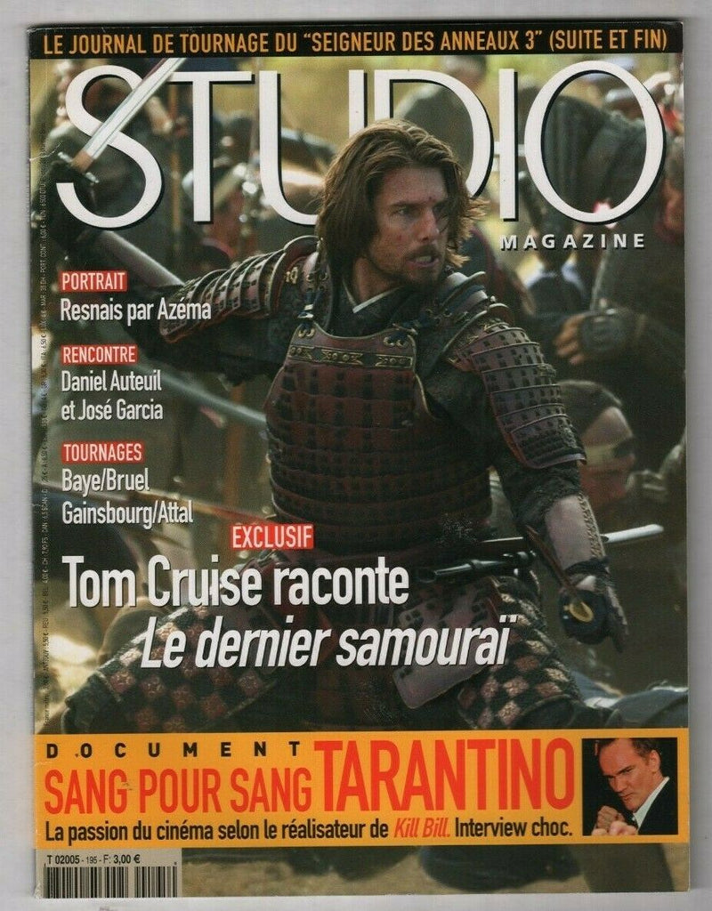 Studio French Magazine Tarantino & Daniel Auteuil December 2003 030420nonr2