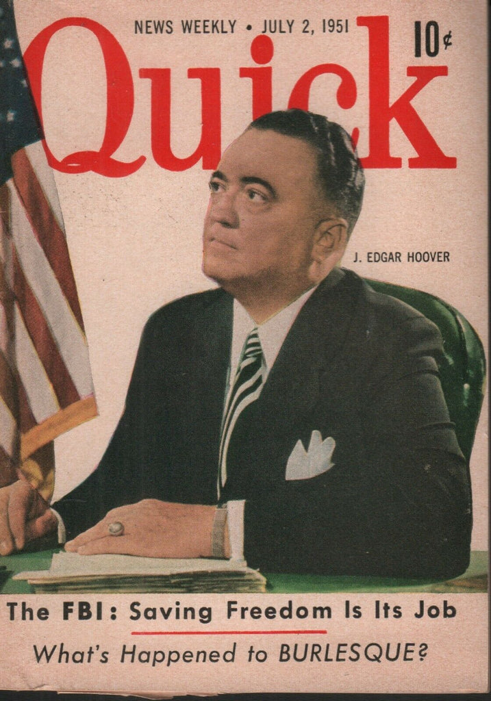 Quick News Weekly July 2 1951 J Edgar Hoover 070819AME