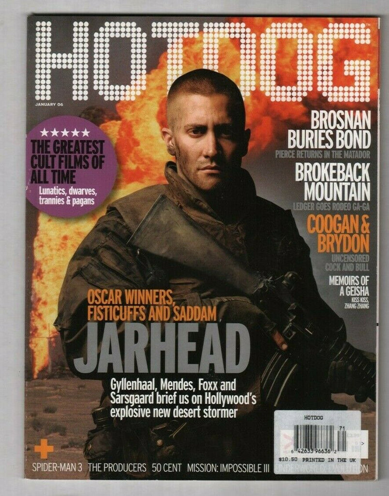 Hot Dog UK Movie Mag Jake Gyllenhaal Pierce Brosnan January 2006 030420nonr2