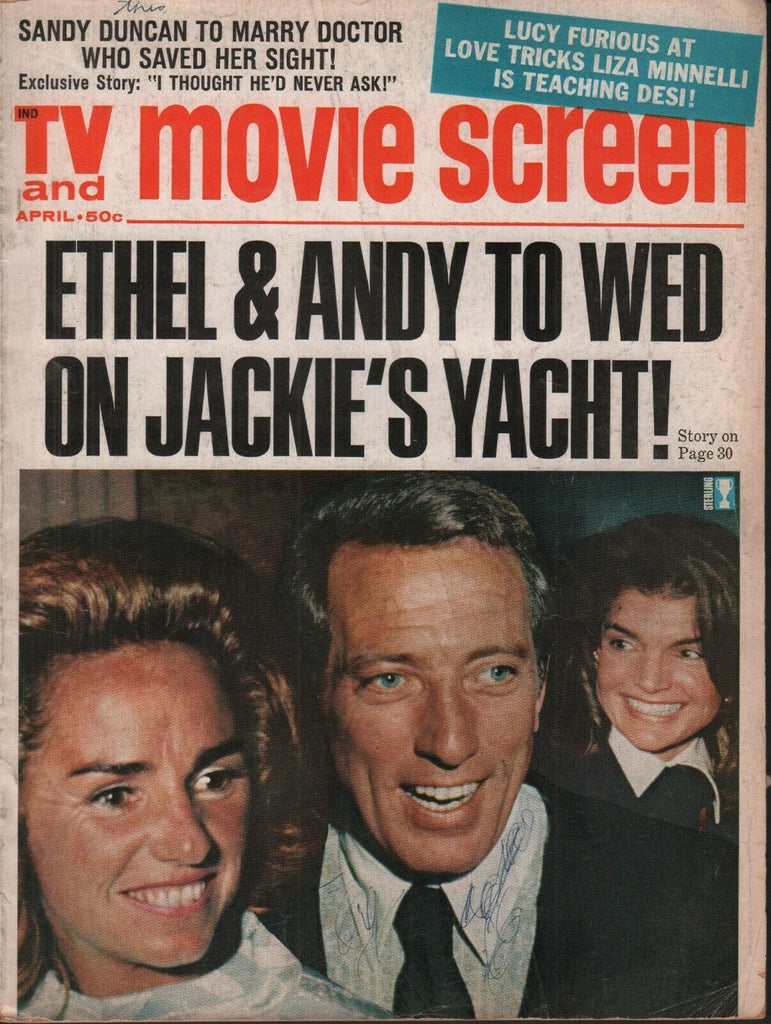 TV & Movie Screen April 1972 Ethel Andy Jackie Kennedy 062019AME