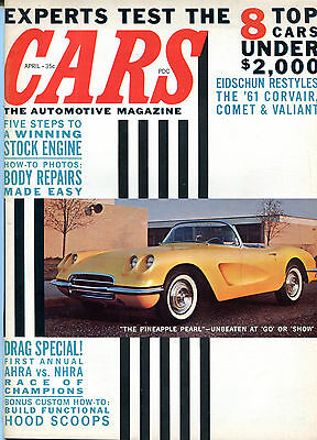 Cars Magazine April 1961 "The Pineapple Pearl" '61 Corvair EX NO ML 121815jhe