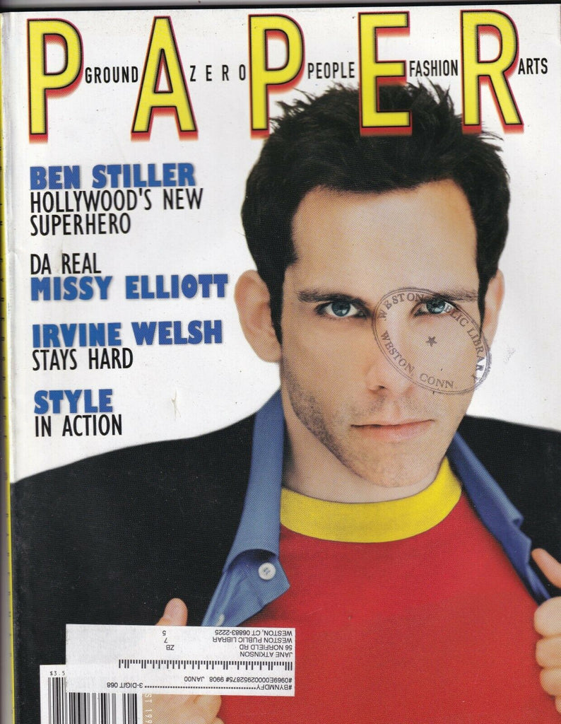 Paper Magazine Ben Stiller Missy Elliott Irvine Welsh August 1999 071519nonr