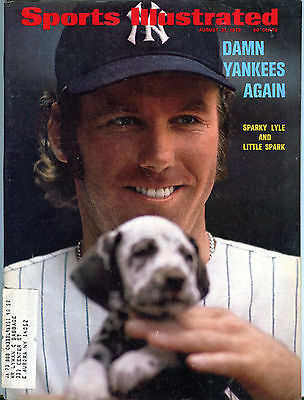 Sports Illustrated Magazine August 21 1972 Sparky Lyle EX 060316jhe