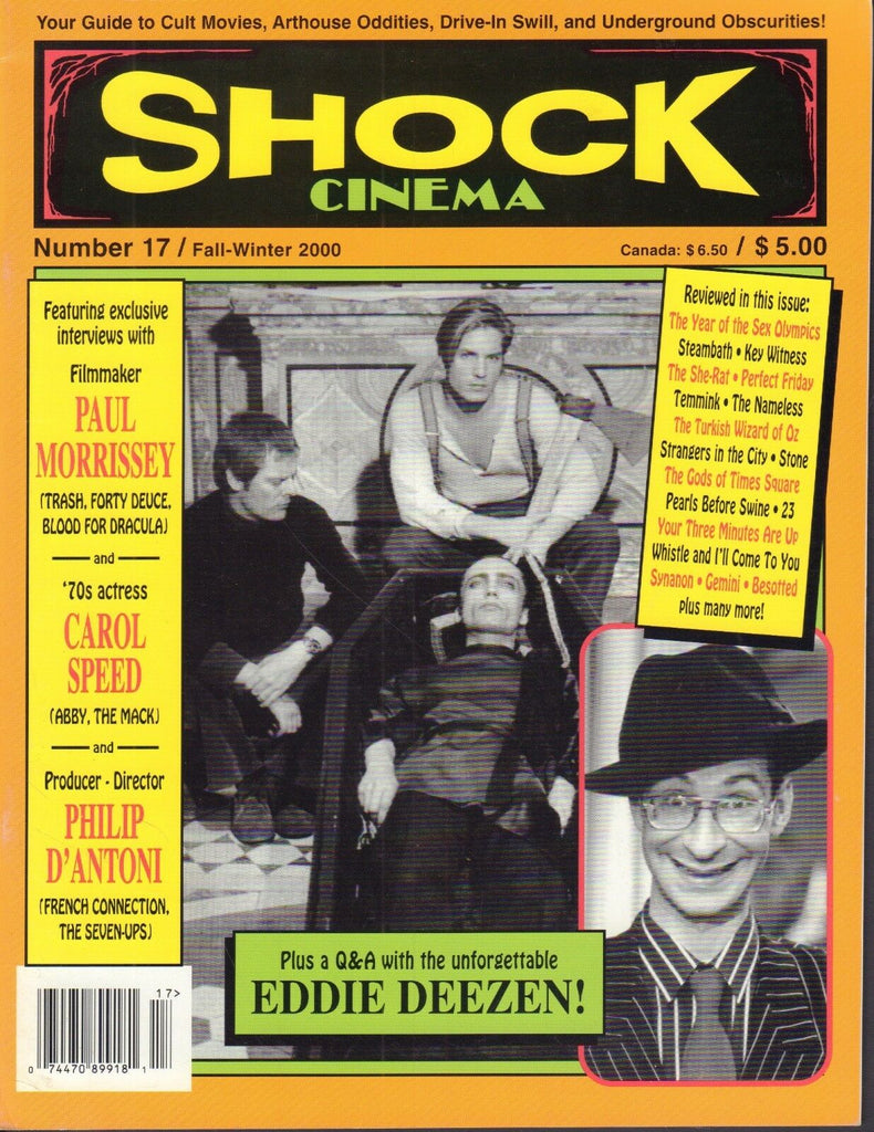 Shock Cinema #17 Paul Morrissey Carol Speed 022818DBE
