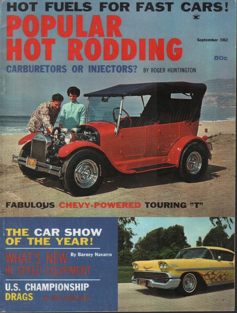 Popular Hot Rodding September 1962 Griff Borgeson Roger Huntington 011719AME